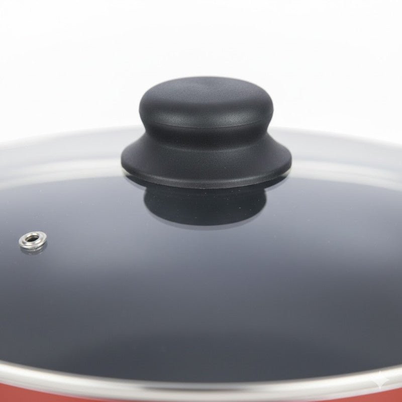 Elegant Prima Wok/Karahi with Glass Lid - Homazing