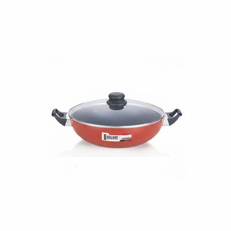 Elegant Prima Wok/Karahi with Glass Lid - Homazing