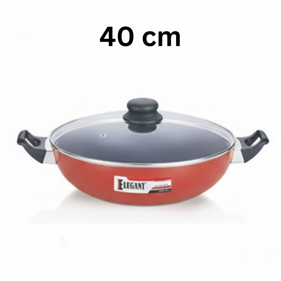 Elegant Prima Wok/Karahi with Glass Lid - Homazing