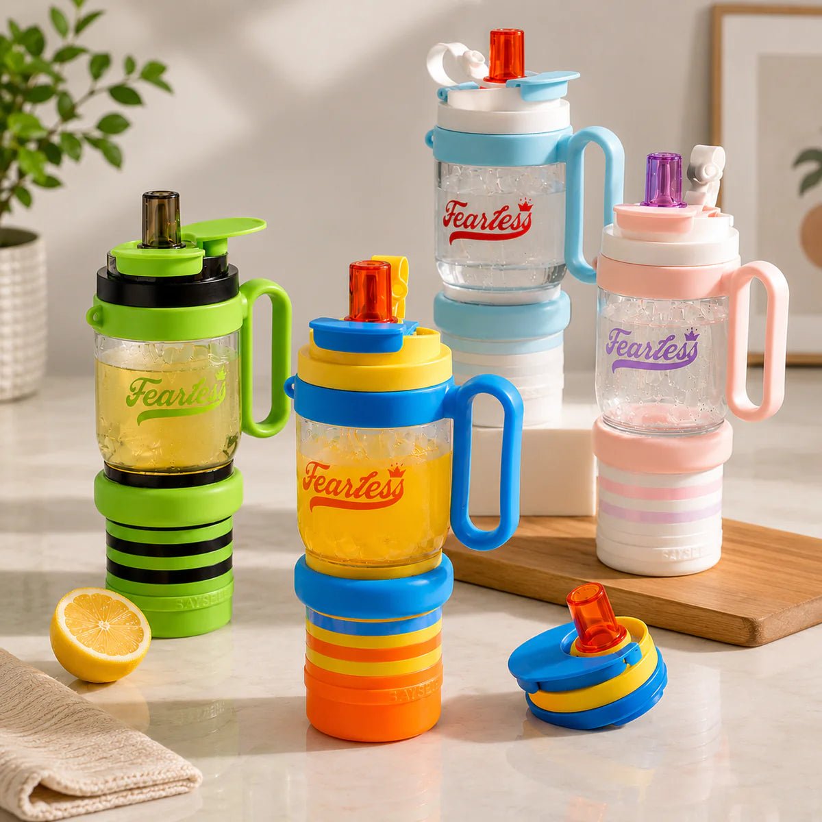 Fearless Tumbler Bottle 1000ML Premium Insulated Travel Cup - Homazing