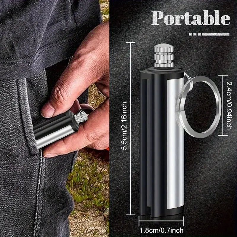 Fire Starter Flint Match Lighter Survival Camping Keychain - Homazing