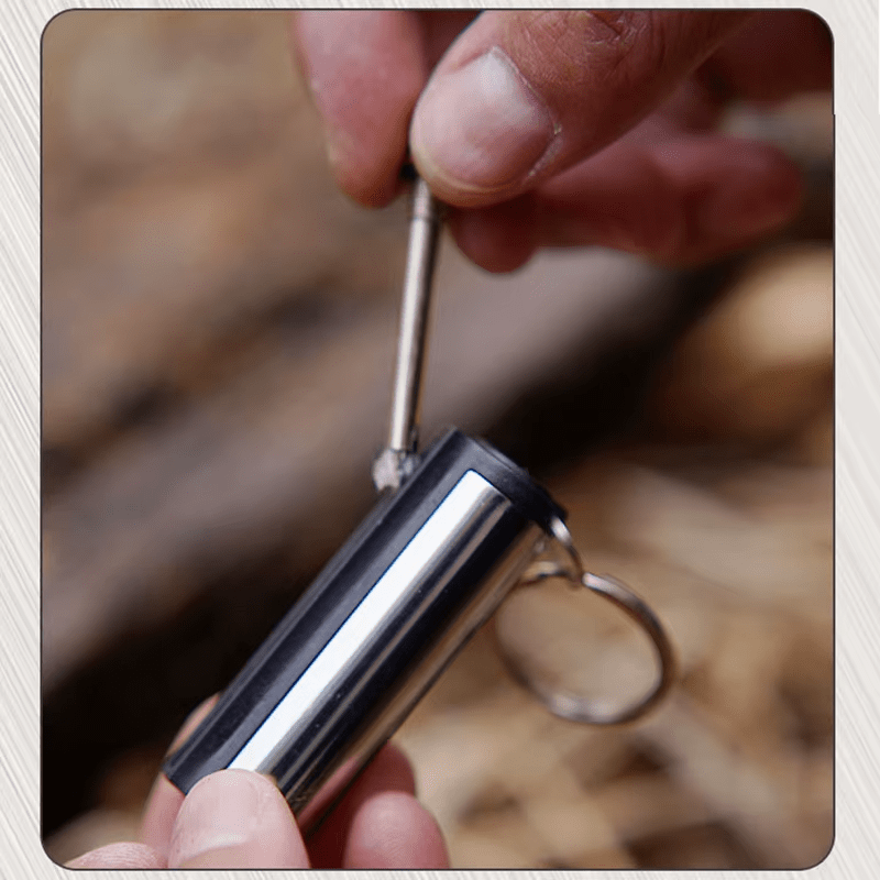 Fire Starter Flint Match Lighter Survival Camping Keychain - Homazing