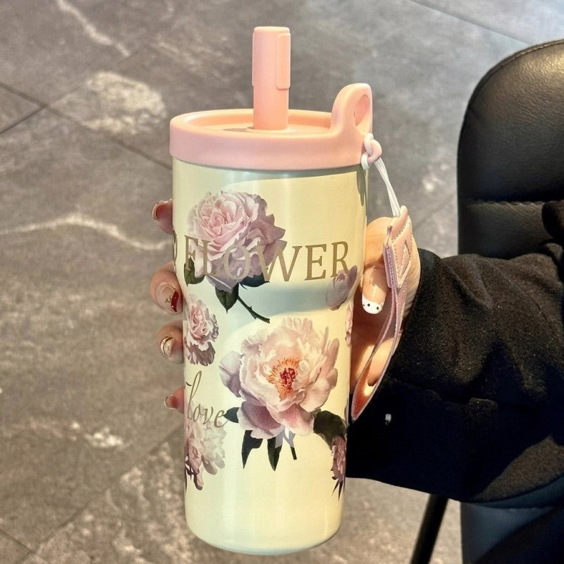 Floral 530ML Insulated Tumbler - Homazing