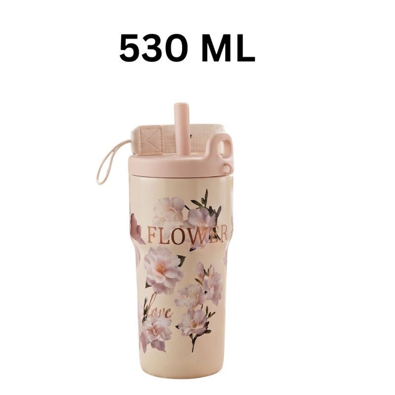 Floral 530ML Insulated Tumbler - Homazing