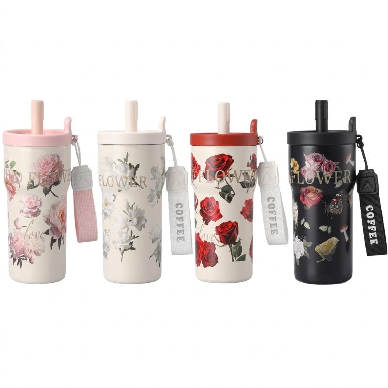 Floral 530ML Insulated Tumbler - Homazing