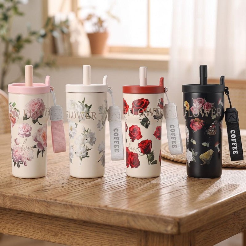 Floral 530ML Insulated Tumbler - Homazing
