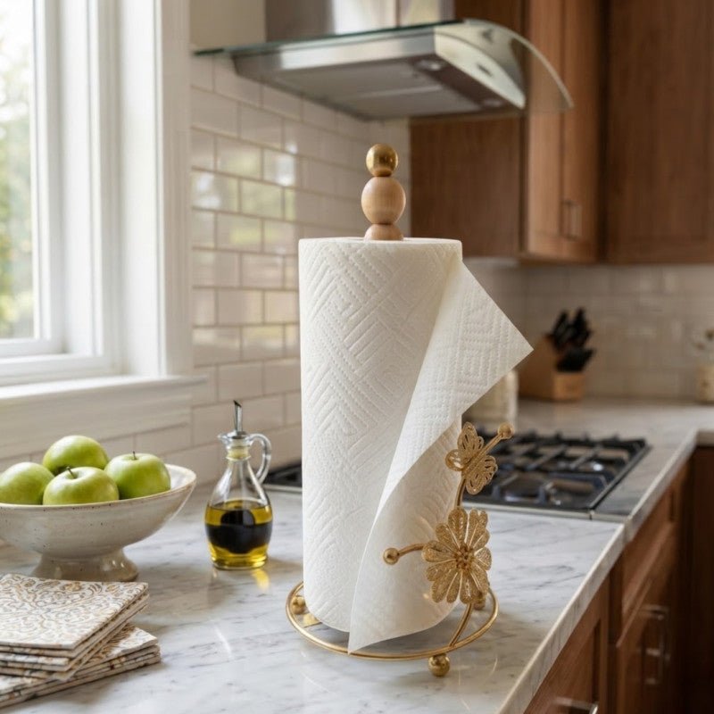 Golden Tissue Roll Holder - Homazing