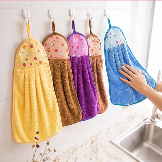 Hanging Soft Hand Wipe Towel-Pack Of 5