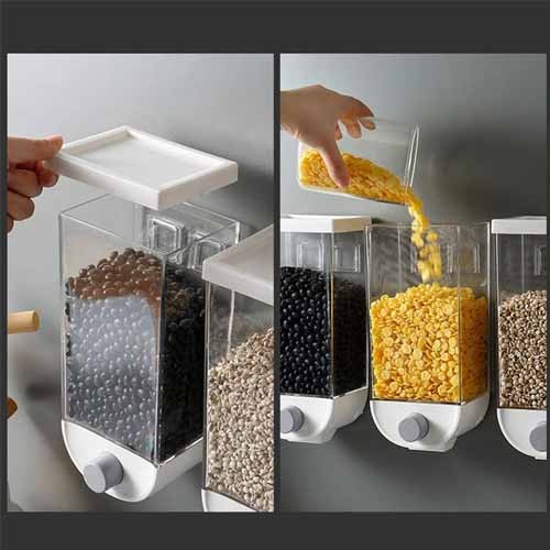 Cereal Grain Dispenser Wall Mounted