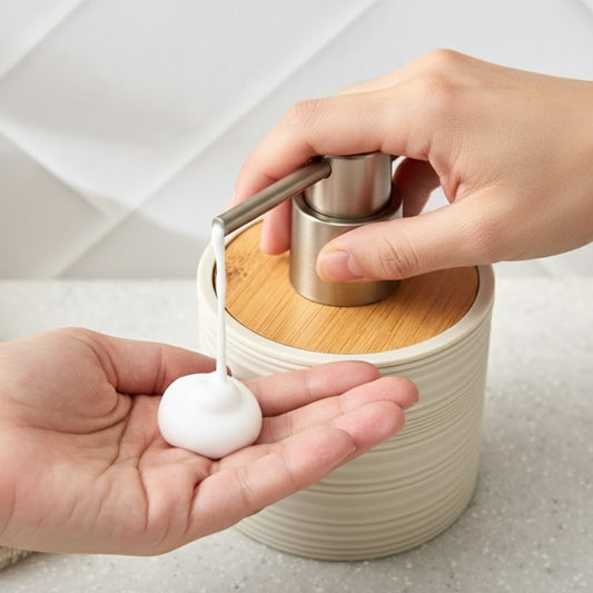 Modern Striped Soap Dispenser - 360 ML