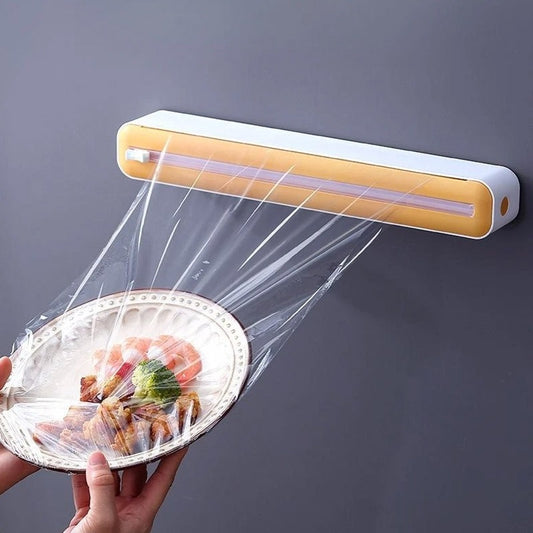 Plastic Food Wrap Dispenser With Cutter
