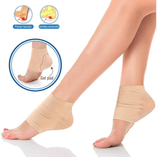 Silicone Heel Protector Moisturizing Gel Socks 1 Pair