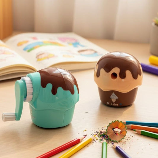Pencil Sharpener Cartoon Ice Cream Hand Crank
