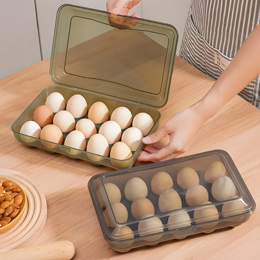 Eggs Storage Box With Lid - 15 Slots