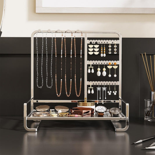 Metal Jewellery Stand Organizer Necklace & Earring Storage Stand