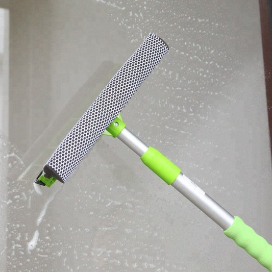 2 in 1 Window Cleaning Adjustable Long Handle Wiper