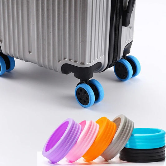 Silicone Luggage Wheel Protectors - 8pcs set