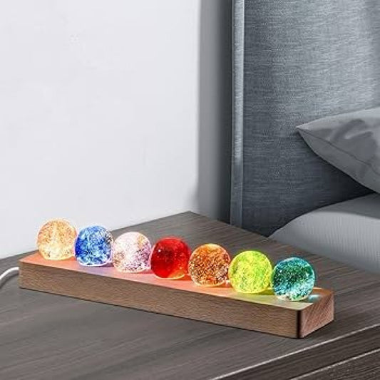 7 LED Crystal Ball Light Decorative Ambient Lamp