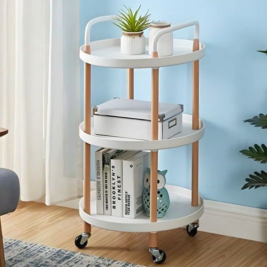 Luxury 3 Layer Round Trolley Premium Quality