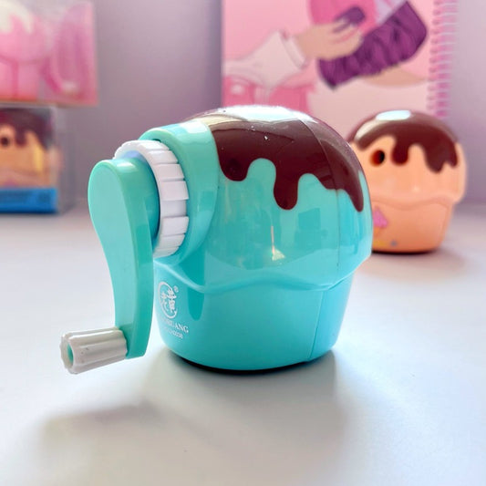 Pencil Sharpener Cartoon Ice Cream Hand Crank