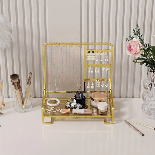 Metal Jewellery Stand Organizer Necklace & Earring Storage Stand