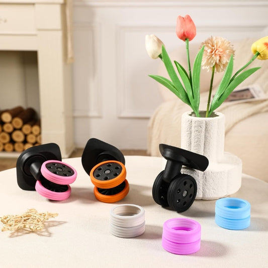 Silicone Luggage Wheel Protectors - 8pcs set