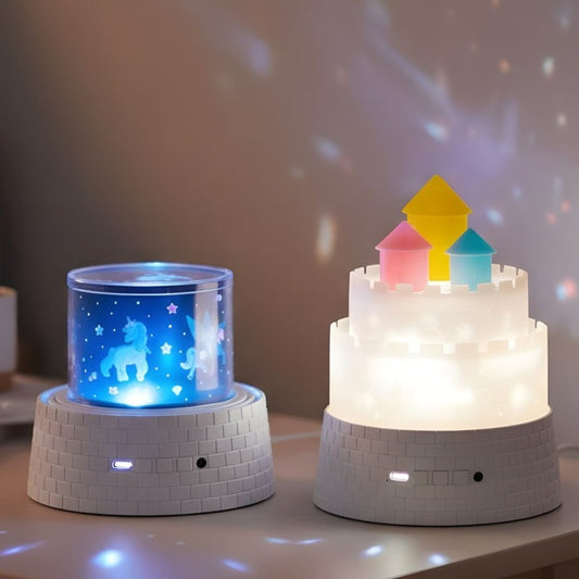 Kids Unicorn Castle Projector Lamp