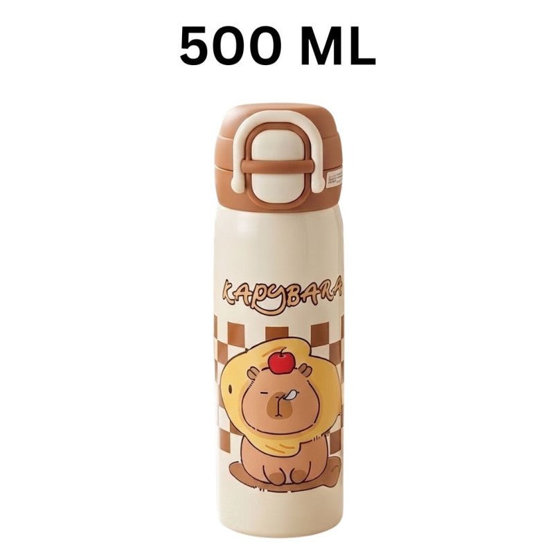 Insulated 500ML Water Bottle With Wide Hand Strap Drinking Cup - Homazing