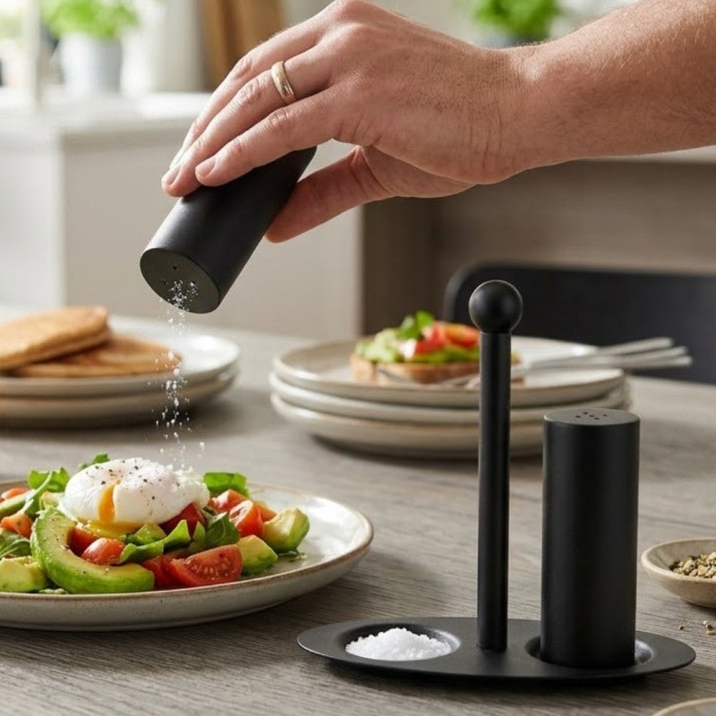 Iron Salt, Pepper & Toothpick Holder Kitchen Dining Organizer - Homazing