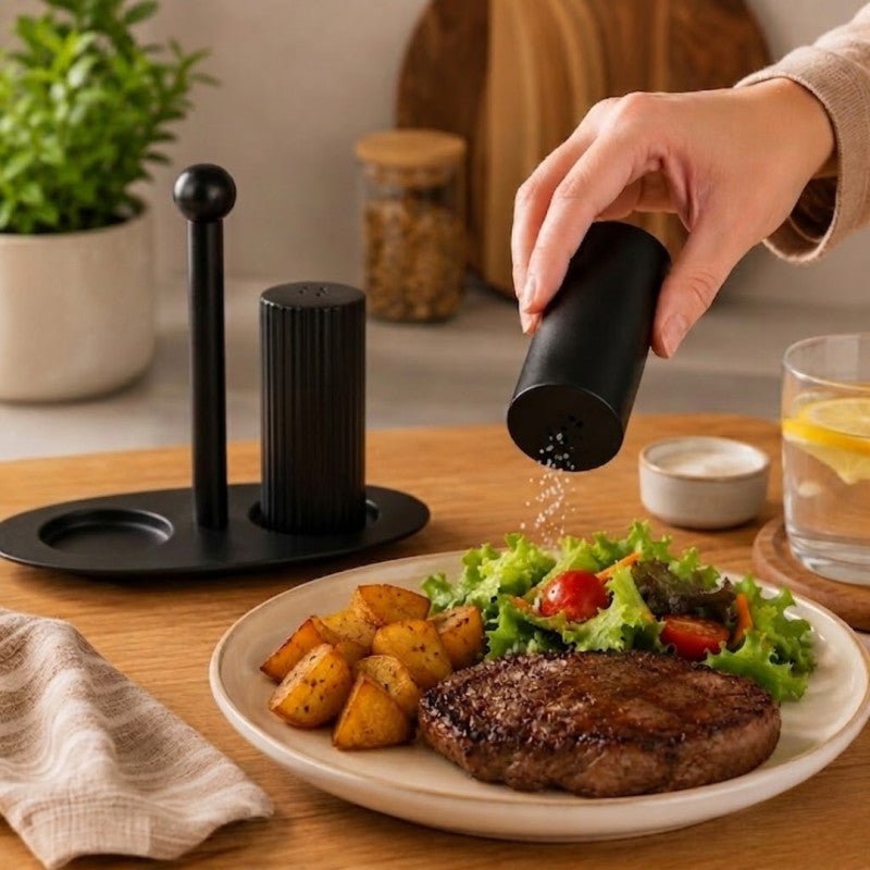 Iron Salt, Pepper & Toothpick Holder Kitchen Dining Organizer - Homazing