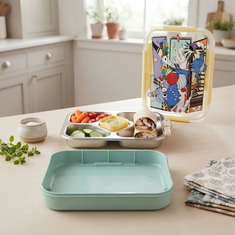 Kids Animated Stainless Steel Bento Lunch Box - Homazing