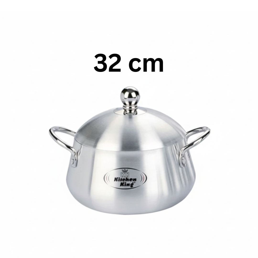 Kitchen King Julia Belly Pot Metal Finish Cooking Pot - Homazing