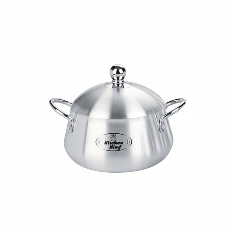 Kitchen King Julia Belly Pot Metal Finish Cooking Pot - Homazing