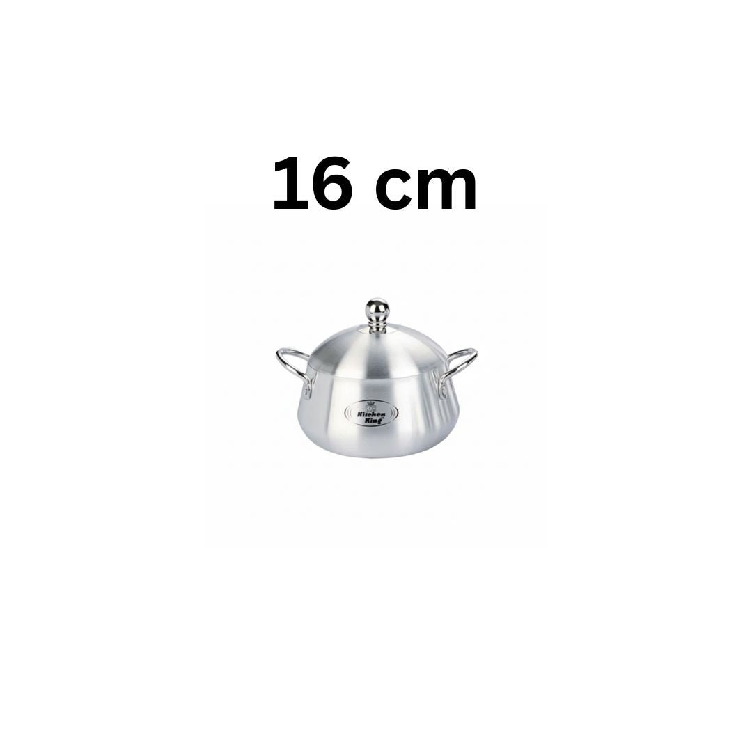 Kitchen King Julia Belly Pot Metal Finish Cooking Pot - Homazing