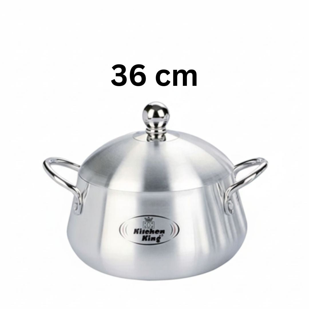 Kitchen King Julia Belly Pot Metal Finish Cooking Pot - Homazing
