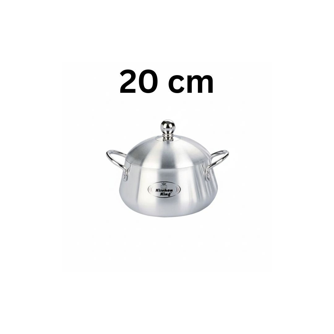 Kitchen King Julia Belly Pot Metal Finish Cooking Pot - Homazing