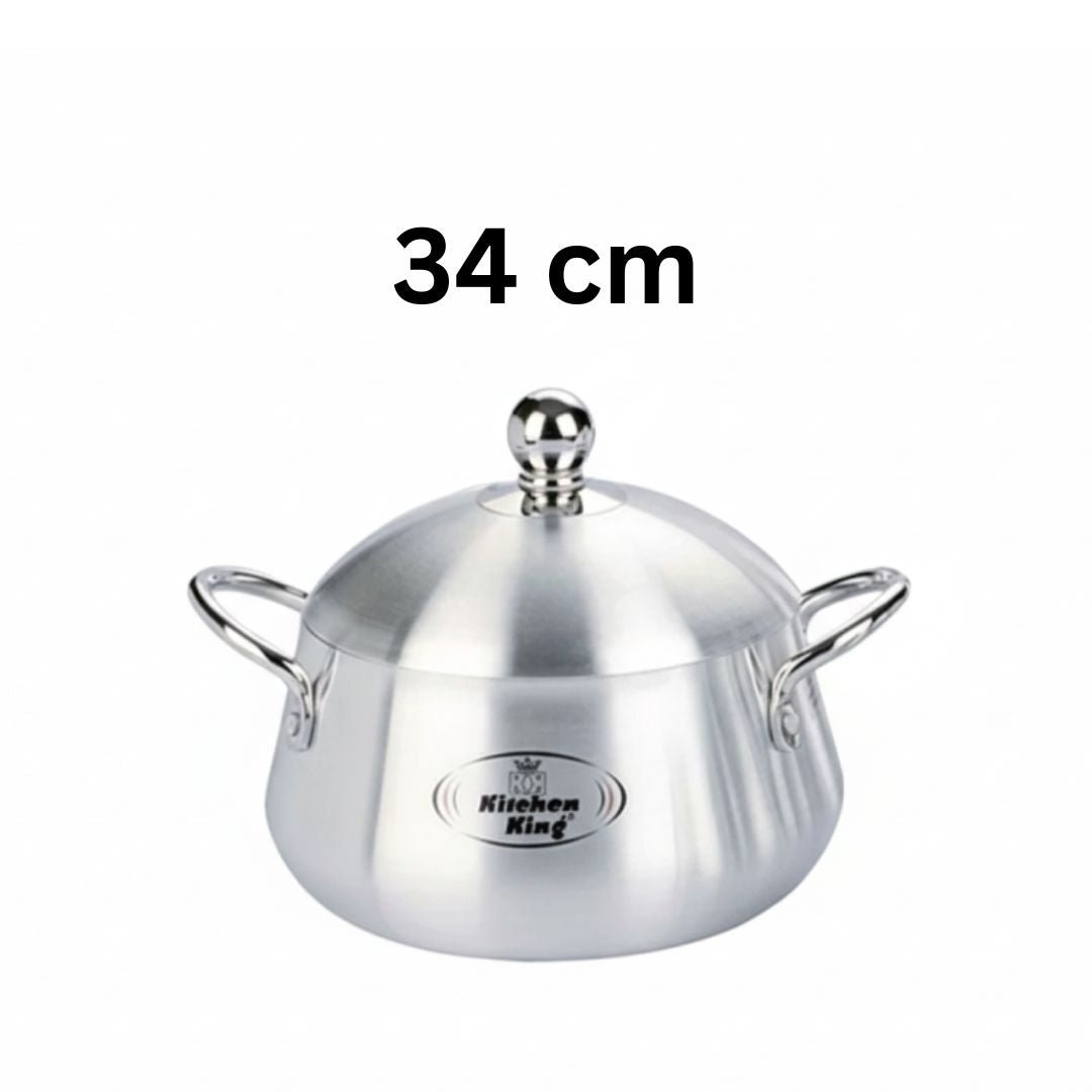 Kitchen King Julia Belly Pot Metal Finish Cooking Pot - Homazing