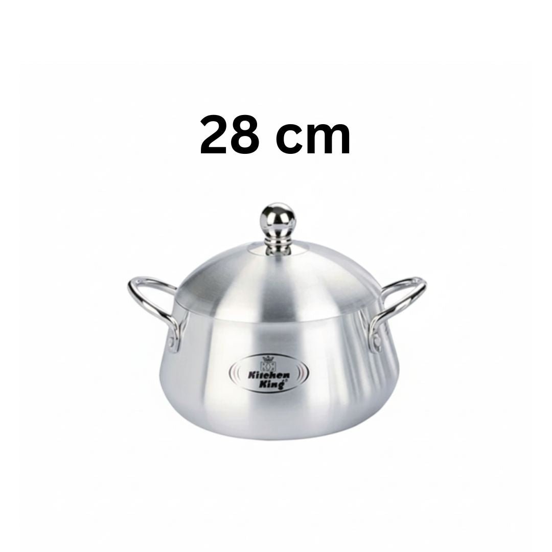 Kitchen King Julia Belly Pot Metal Finish Cooking Pot - Homazing