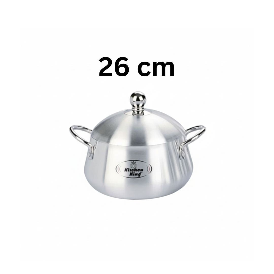 Kitchen King Julia Belly Pot Metal Finish Cooking Pot - Homazing