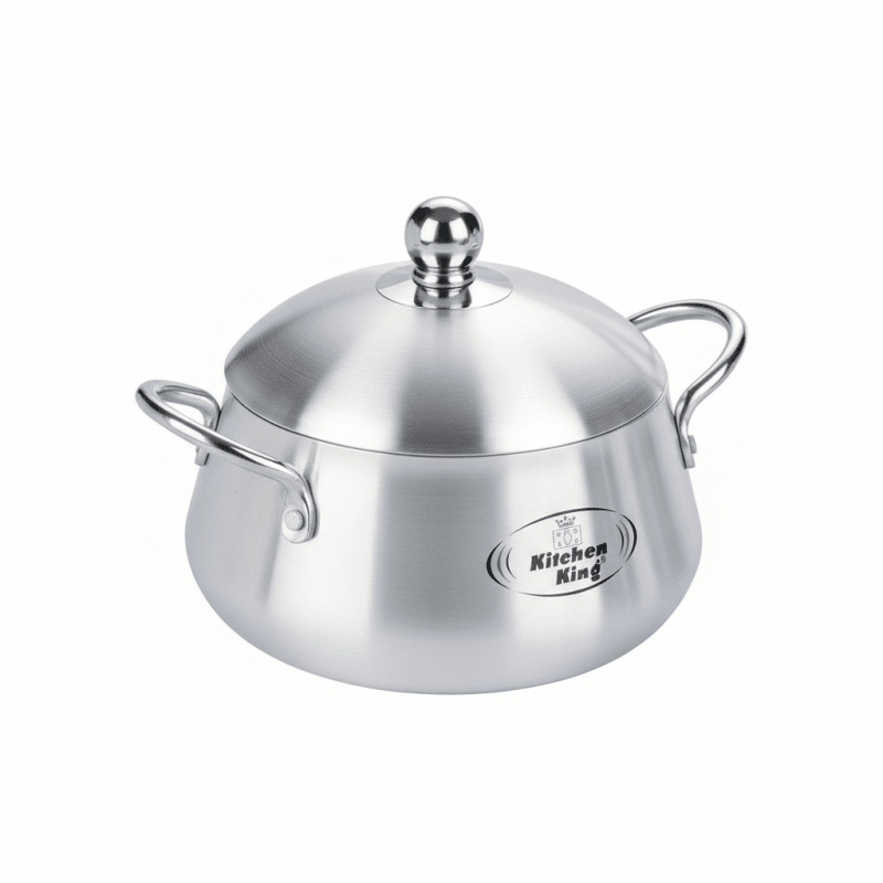 Kitchen King Julia Belly Pot Metal Finish Cooking Pot - Homazing