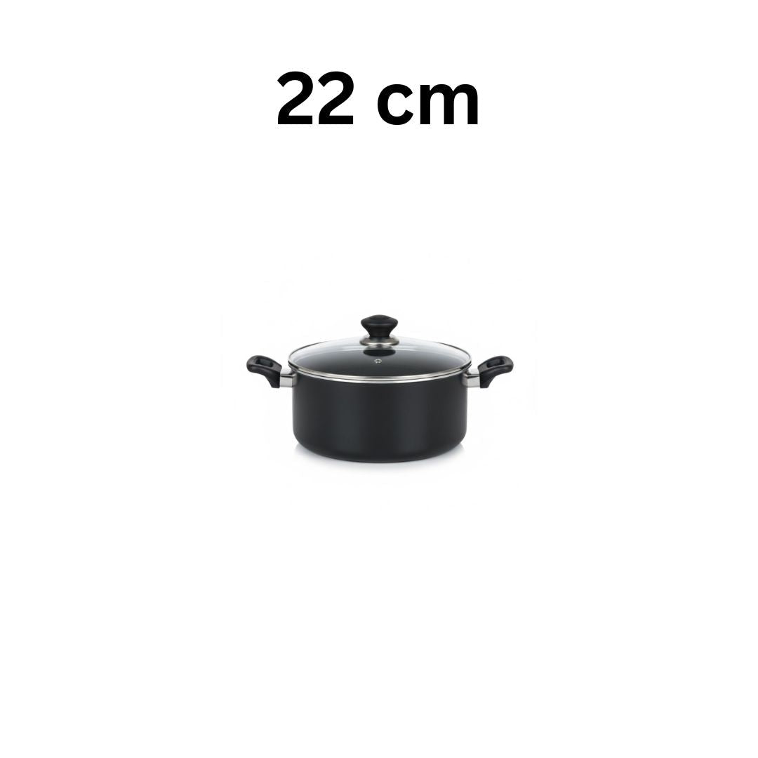 Kitchen King Lumina Casserole Pot with Glass Lid - Homazing