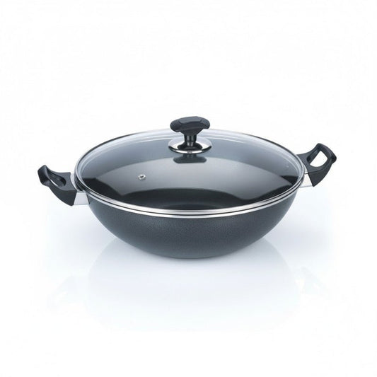 Kitchen King Proto Wok Karahi with Glass Lid - Homazing