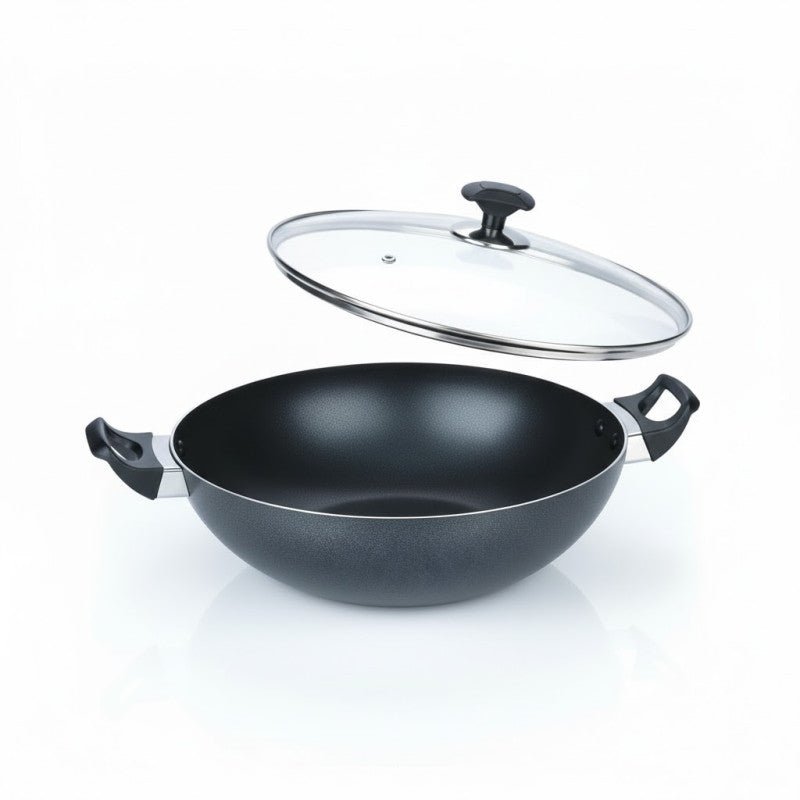 Kitchen King Proto Wok Karahi with Glass Lid - Homazing