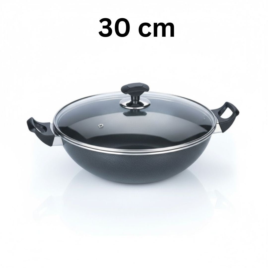Kitchen King Proto Wok Karahi with Glass Lid - Homazing