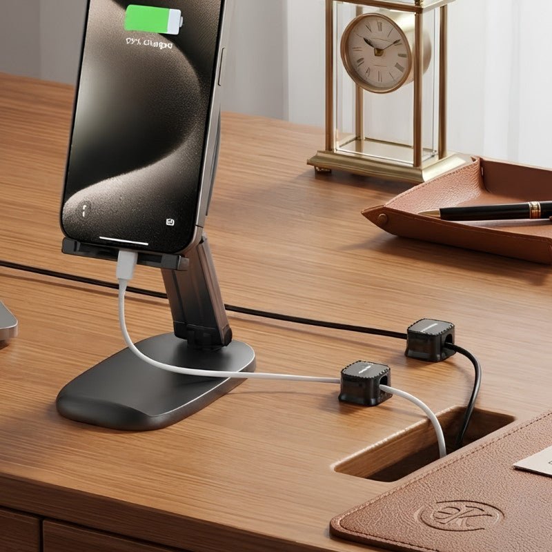 Magnetic 12pcs Sticky Cable Organizer Clips for Desk Home and Office Cable Management - Homazing