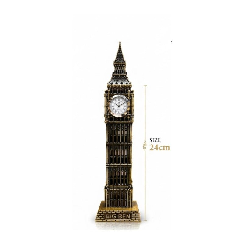 Metal Big Ben Building Model Decorative Landmark Miniature for Home and Office Décor - Homazing
