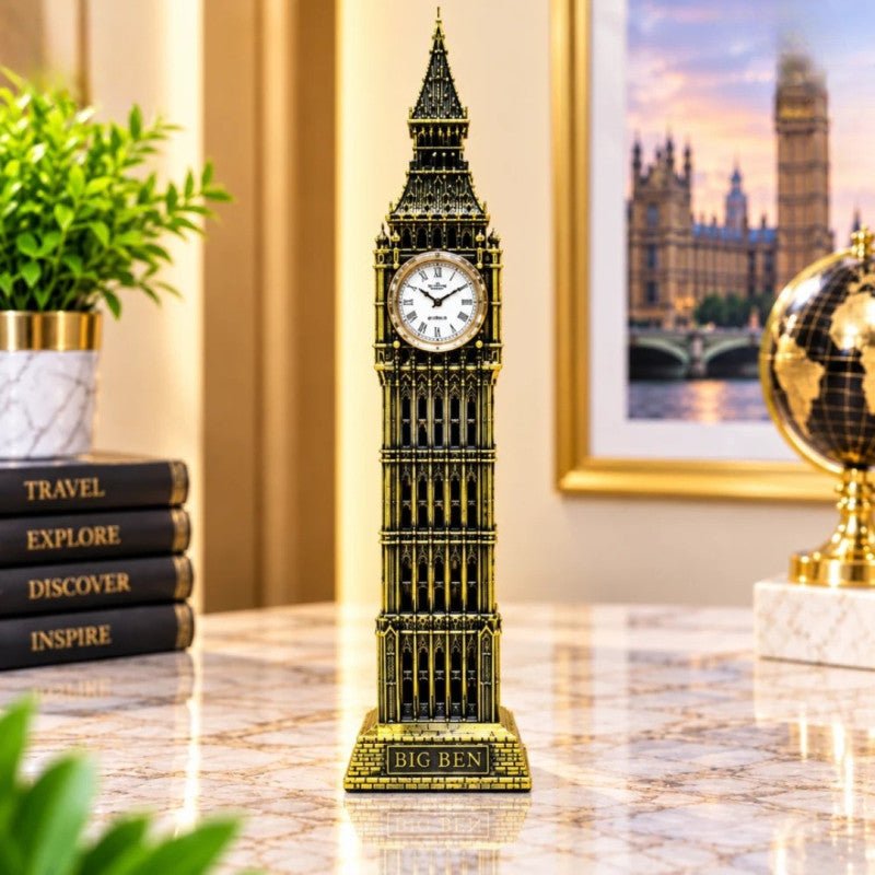 Metal Big Ben Building Model Decorative Landmark Miniature for Home and Office Décor - Homazing