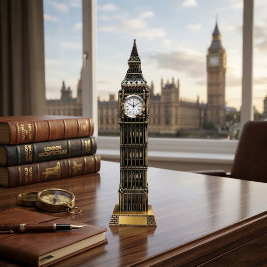 Metal Big Ben Building Model Decorative Landmark Miniature for Home and Office Décor - Homazing