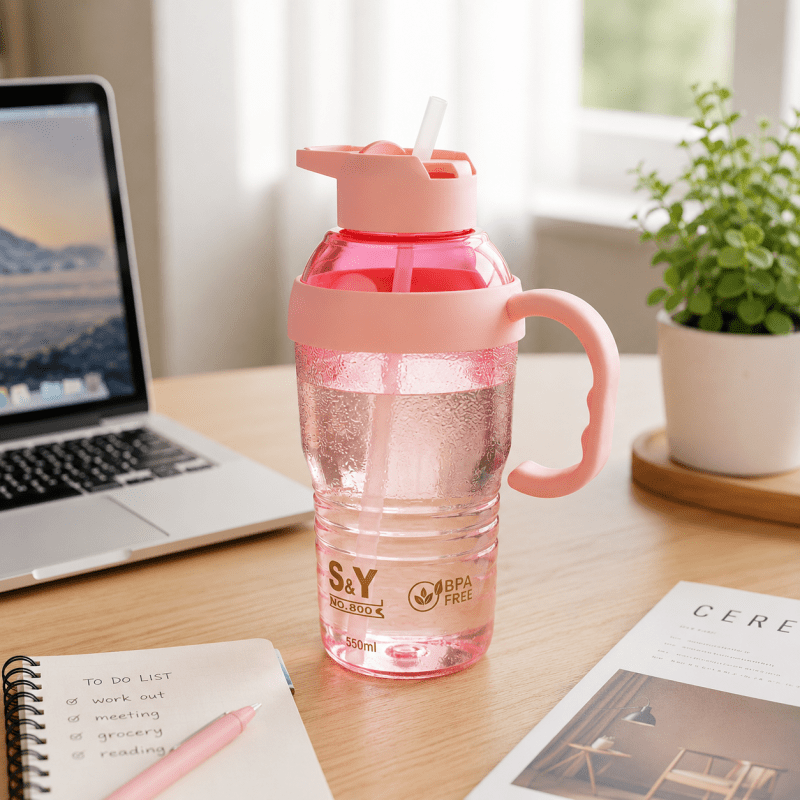 Plastic Sipper Water Bottle 1300ML Large Capacity Bottle - Homazing