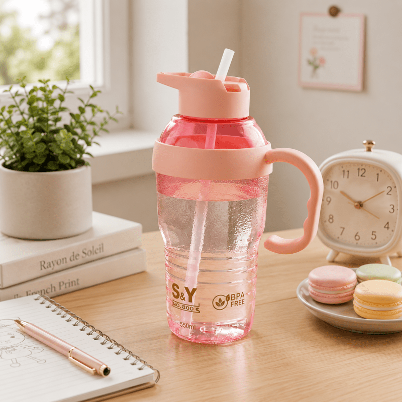 Plastic Sipper Water Bottle 1300ML Large Capacity Bottle - Homazing
